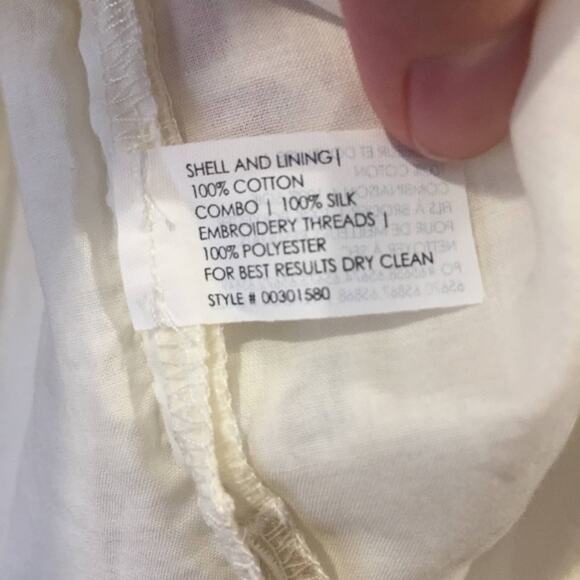 nwt Club Monaco Lorie Antique Eyelet Skirt Ivory size US 6 Short Round - Picture 6 of 7